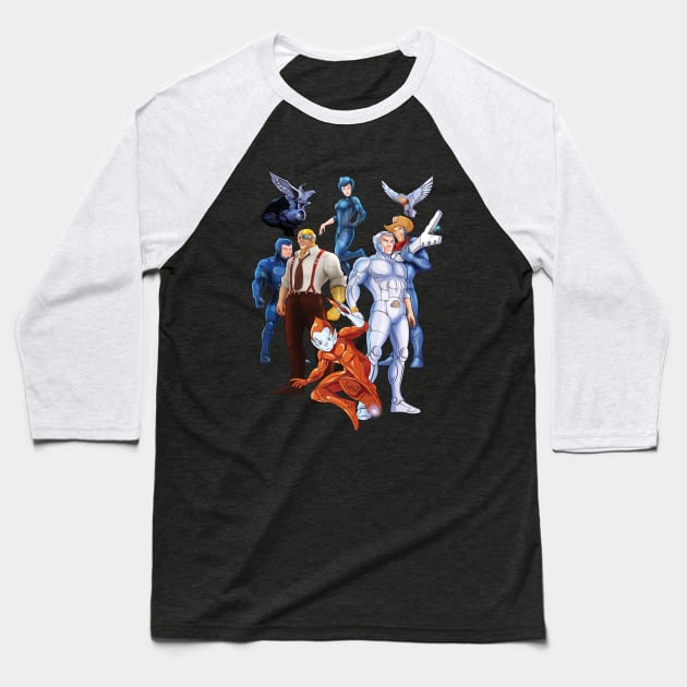 Silverhawks Baseball T-Shirt by elobrerodelarte